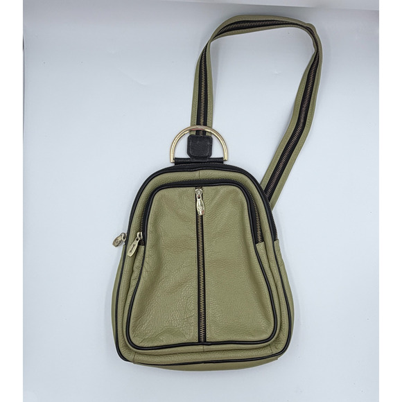 Valentina Women\'s Pebbled Leather Mini Backpack Green y2k main image 12